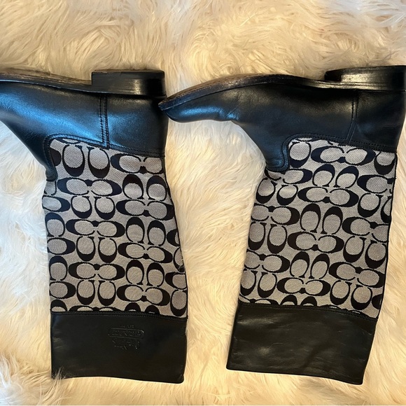 Coach Chrissi Signature Tall Riding Boots 6 1/2b - Picture 2 of 7